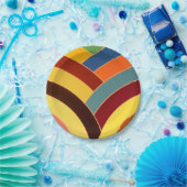 chic sophisticated modern chevrons papieren bordje (Feest)