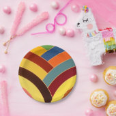chic sophisticated modern chevrons papieren bordje (Feest)