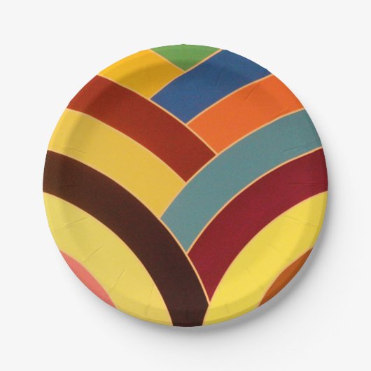 chic sophisticated modern chevrons papieren bordje (Voorkant)