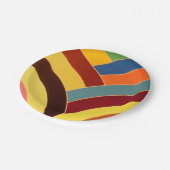 chic sophisticated modern chevrons papieren bordje (Gekanteld)