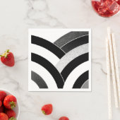 chic sophisticated modern chevrons servet (Insitu)