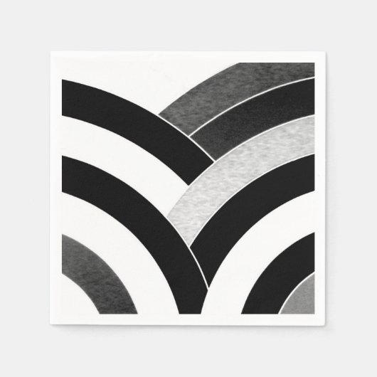 chic sophisticated modern chevrons servet (Voorkant)