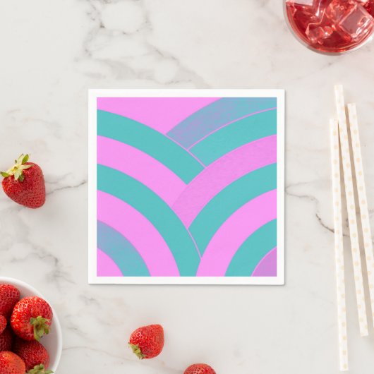 chic sophisticated modern chevrons servetten (Insitu)