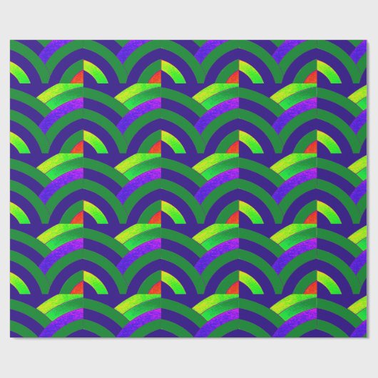 chic sophisticated stylish chevrons cadeaupapier (Vlak)
