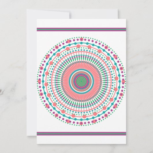 Chic Southwest Mandala Kaart (Achterkant)