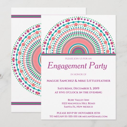 Chic Southwest Mandala Kaart (Voorkant / Achterkant)