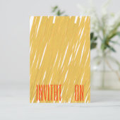 Chic Spaghetti Pasta Italiana diner Uitnodiging (Staand voorkant)