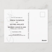 Chic sparen de Foto van de Aangepaste Verloving va Briefkaart (Achterkant)