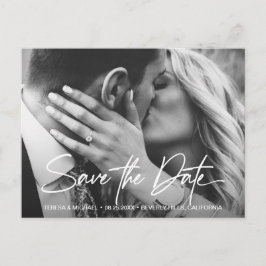 Chic sparen de Foto van de Aangepaste Verloving va Briefkaart