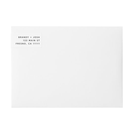 Chic sparen het Etiket van het Adres van de Datum (Voorkant)