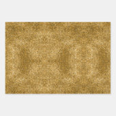 Chic Sparkle Glitter marmer blauw goud Inpakpapier Vel (Voorkant 2)