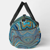 Chic Sparkle Glitter marmer blauw goudmonogram Plunjezak (Rechts)