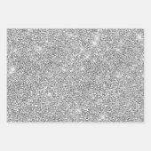 Chic Sparkle Glitter marmer grijs goud Inpakpapier Vel (Voorkant 3)