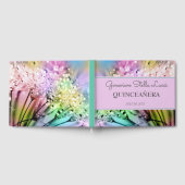 Chic Sparkles Quinceañera Party Invitation Gastenboek (Volledig)