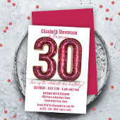 Chic Sparkling Crystal Roze en Goud 30e Verjaardag Kaart