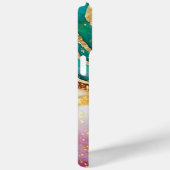 Chic Sparkly Glitter Gouden Regenboog Agaat Glamou Case-Mate iPhone Case (Achterkant / Rechts)