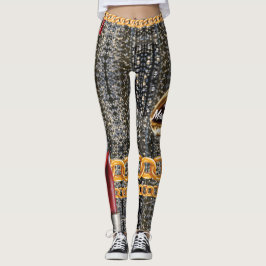 Chic Sparkly Gold Elegant voor haar eigen Leggings