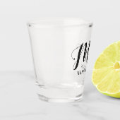 Chic Specialized Mrs Pas getrouwd Typografie Shot Glas (Links)