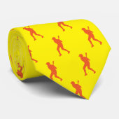 Chic Sports Baseball Hitter Silhouette Stropdas (Opgerold)