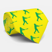 Chic Sports Baseball Hitter Silhouette Stropdas (Opgerold)