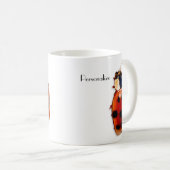 Chic Spoted Ladybug met naam Koffiemok (Voorkant rechts)