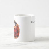 Chic Spoted Ladybug met naam Koffiemok (Center)