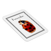 Chic Spoted Ladybug met naam Magneet (Rechterzijde)