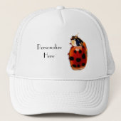 Chic Spoted Ladybug met naam Trucker Pet (Voorkant)