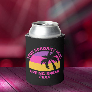 Chic Spring Break Party warmroze zwarte band Blikjeskoeler