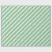 Chic Spring Mint Green White Stripes Pattern Cadeaupapier (Vlak)