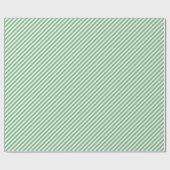 Chic Spring Mint Green White Stripes Pattern Cadeaupapier (Vlak)