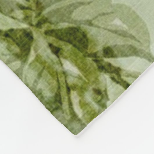 chic spring mint roze floral paris eiffel tower fleece deken (Hoek)