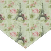 chic spring mint roze floral paris eiffel tower tafelkleed (Gekanteld)