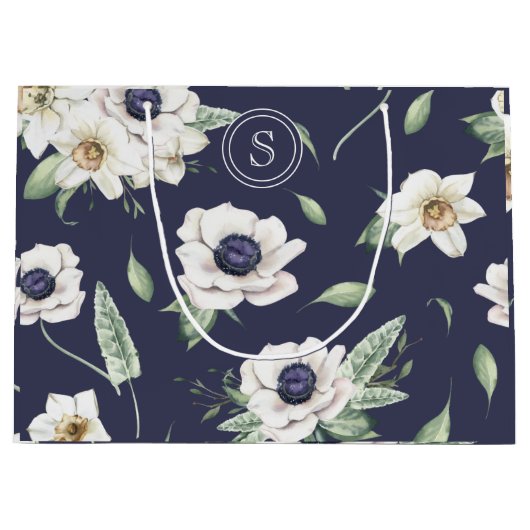 Chic Spring Waterverf Bouquet Groot Cadeauzakje (Voorkant)