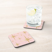 Chic  Starburst Drink Coasters - Roze Bier Onderzetter (Rechterzijde)