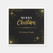 Chic Stars Kerstfeest Servet (Voorkant)