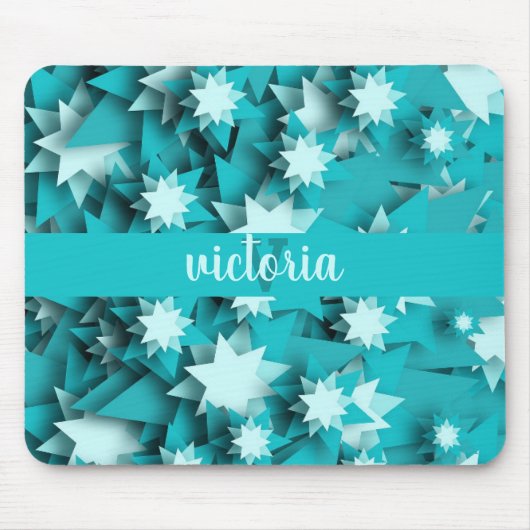 Chic Stars Monogrammed Muismat (Voorkant)