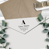 Chic stijl groot Initiaal retouradres Zelfinktende Stempel