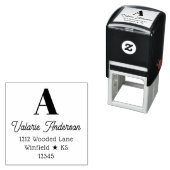 Chic stijl groot Initiaal retouradres Zelfinktende Stempel (In situ)