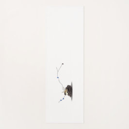 Chic stijlvol ivoor-wit kuststrand yogamat