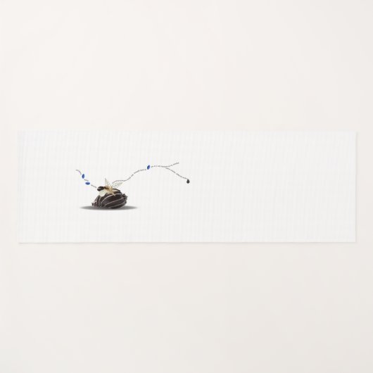 Chic stijlvol ivoor-wit kuststrand yogamat (Voorkant (horizontaal))