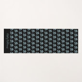 Chic Stijlvol, persoonlijk zwart witpatroon Yogamat (Voorkant (horizontaal))