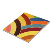 chic stijlvolle, geavanceerde hedendaagse chevrons tegeltje (Zijkant)