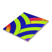 chic stijlvolle, geavanceerde hedendaagse chevrons tegeltje (Zijkant)