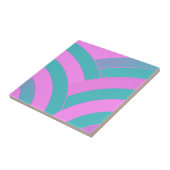 chic stijlvolle, geavanceerde hedendaagse chevrons tegeltje (Zijkant)