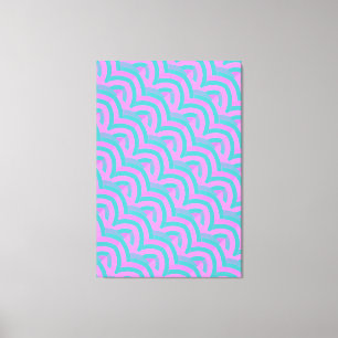 chic stijlvolle hedendaagse chevrons canvas afdruk