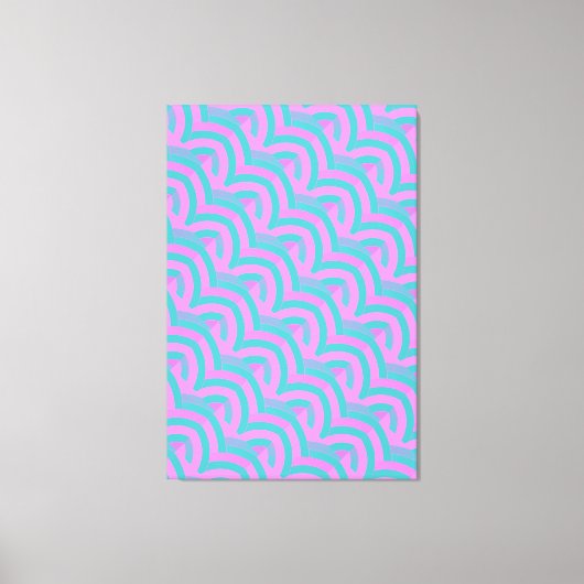 chic stijlvolle hedendaagse chevrons canvas afdruk (Voorkant)