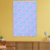 chic stijlvolle hedendaagse chevrons canvas afdruk (Insitu (Woonkamer))
