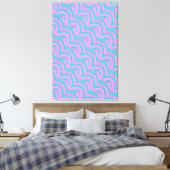 chic stijlvolle hedendaagse chevrons canvas afdruk (Insitu (Slaapkamer))
