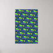 chic stijlvolle hedendaagse chevrons canvas afdruk (Voorkant)